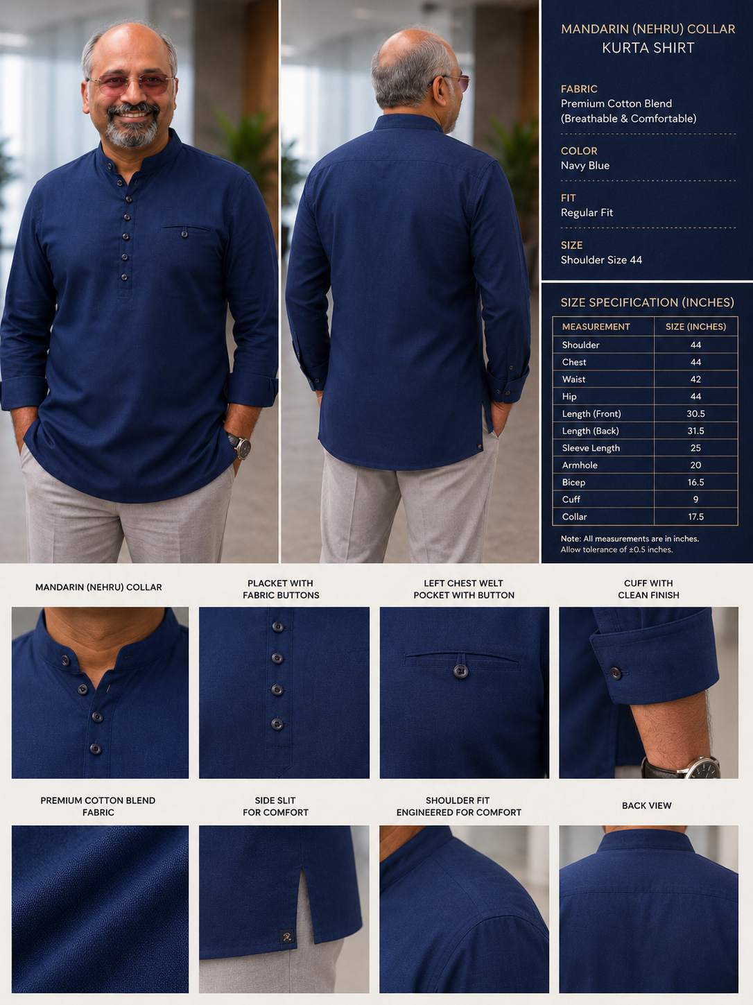 The mandarin collar