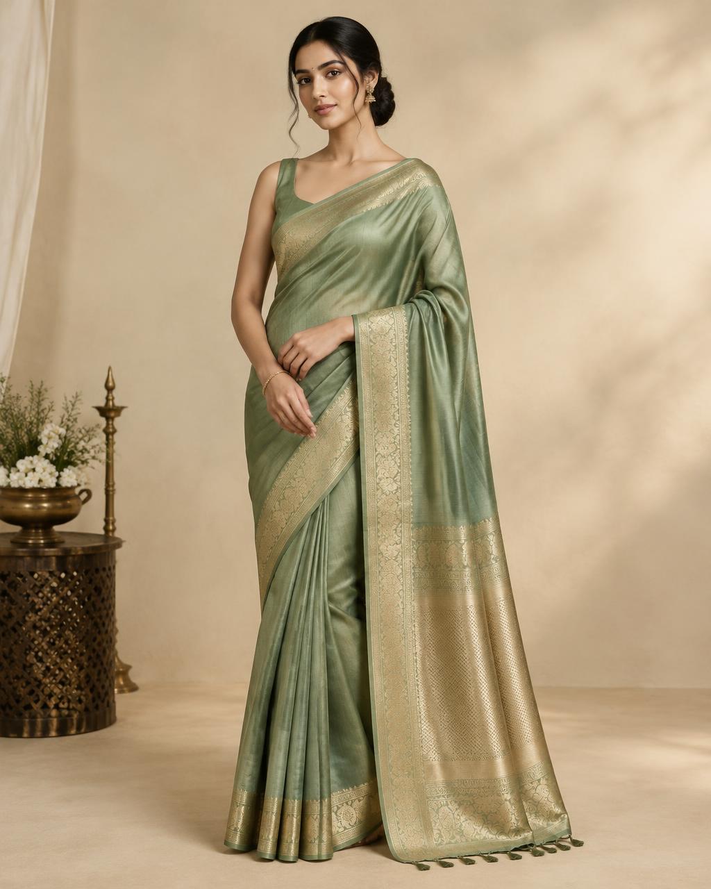 Sage Silk Saree